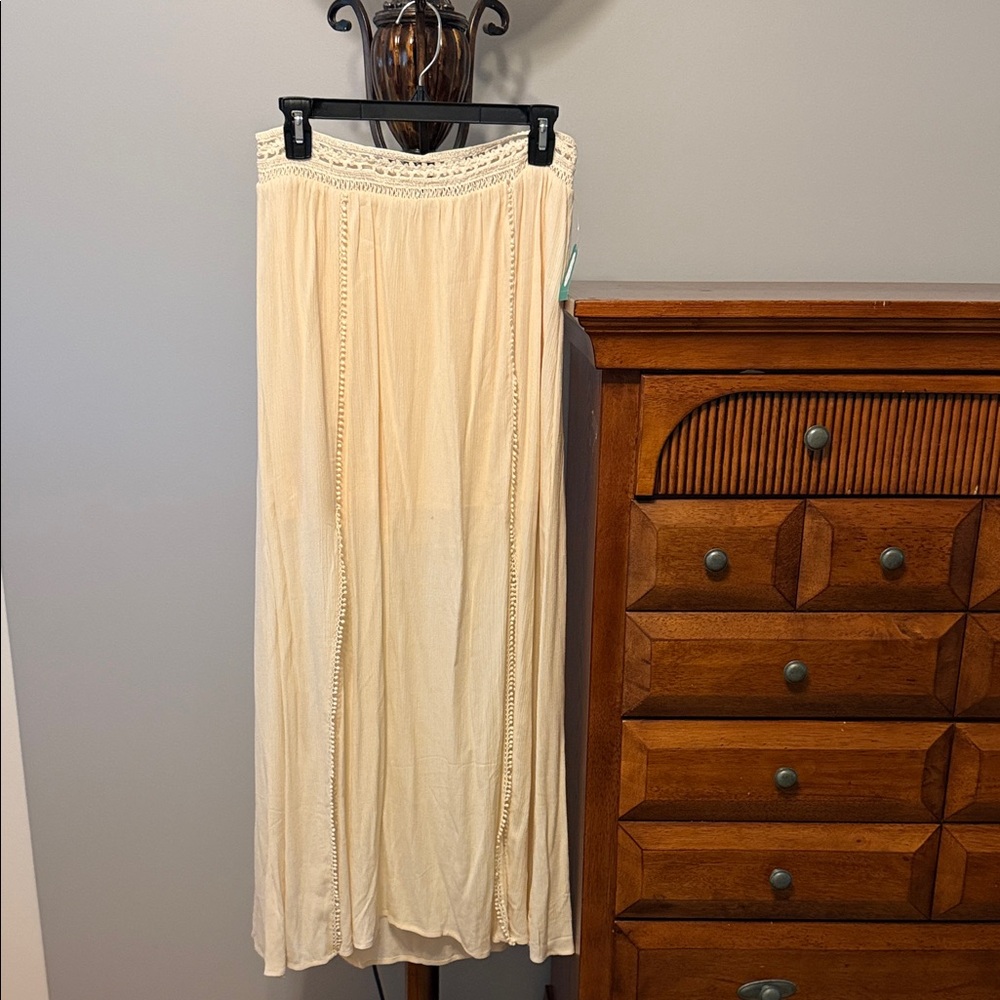 Maurices Cream Maxi Skirt
